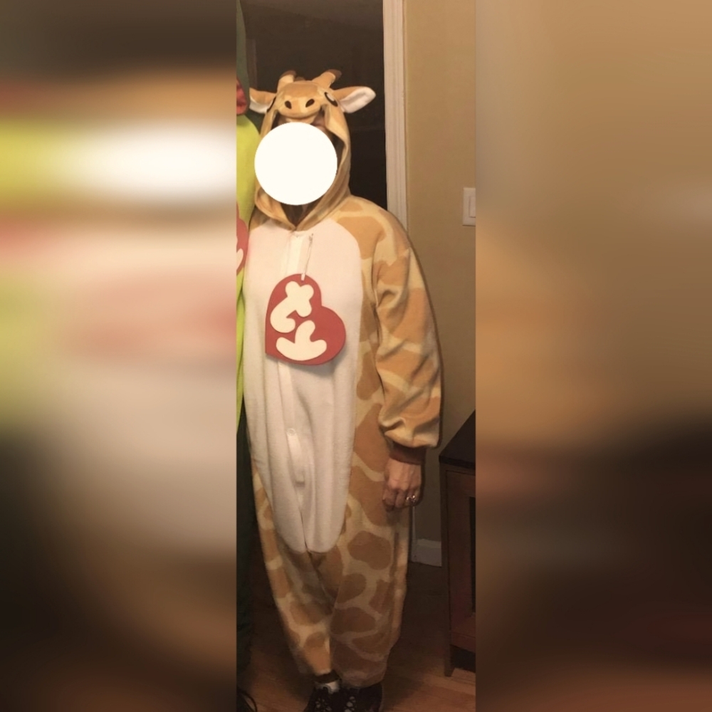 Halloween Giraffe Onsie Costume by Silver Lilly. Adult Size S